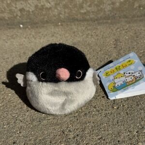 NWT Sanei Neko Dango Tori Dango Java Sparrow Doll Toy Small Beanbag Plush